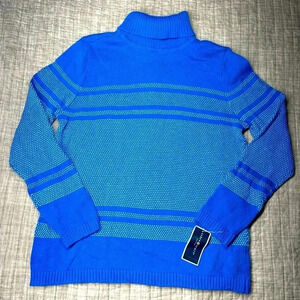 Vibrant blue turtleneck